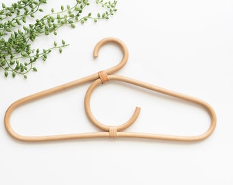 Full-Sized Rattan Clothing Hangers