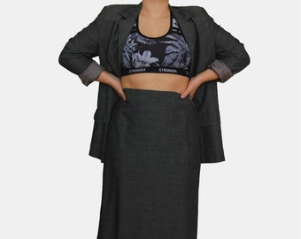 Blazer and skirt set