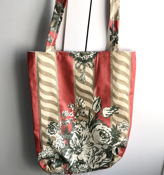 Shopping Tote Bag From Recycled Fabric Etsy