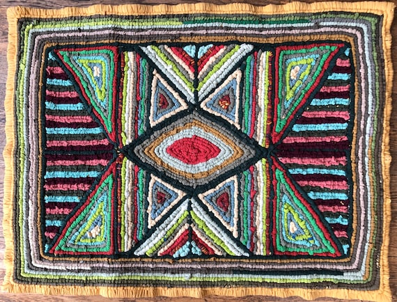 Tappeto di stracci in tessuto riciclato Italia