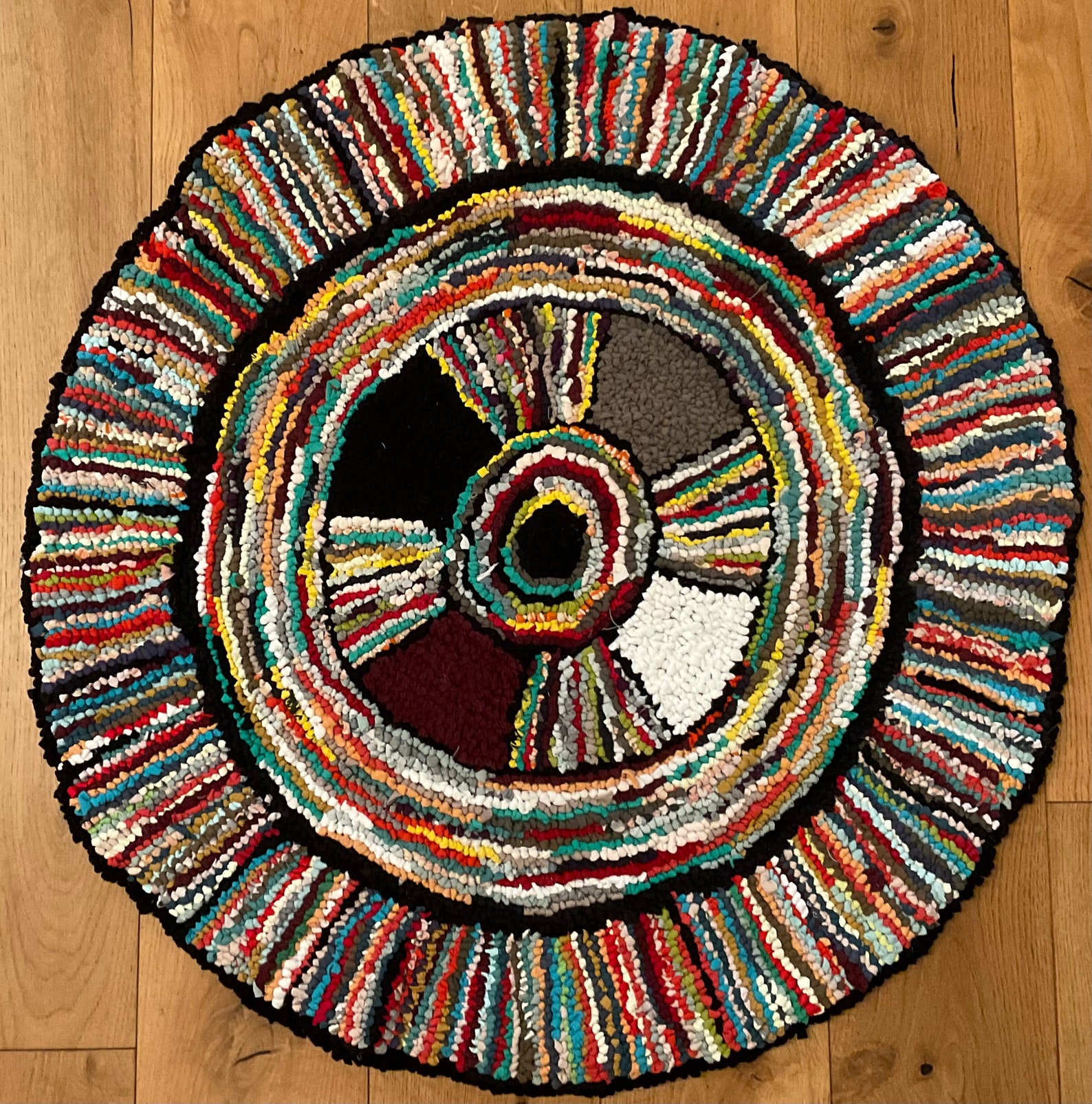 Rag Rug From Recycled Fabric Etsy