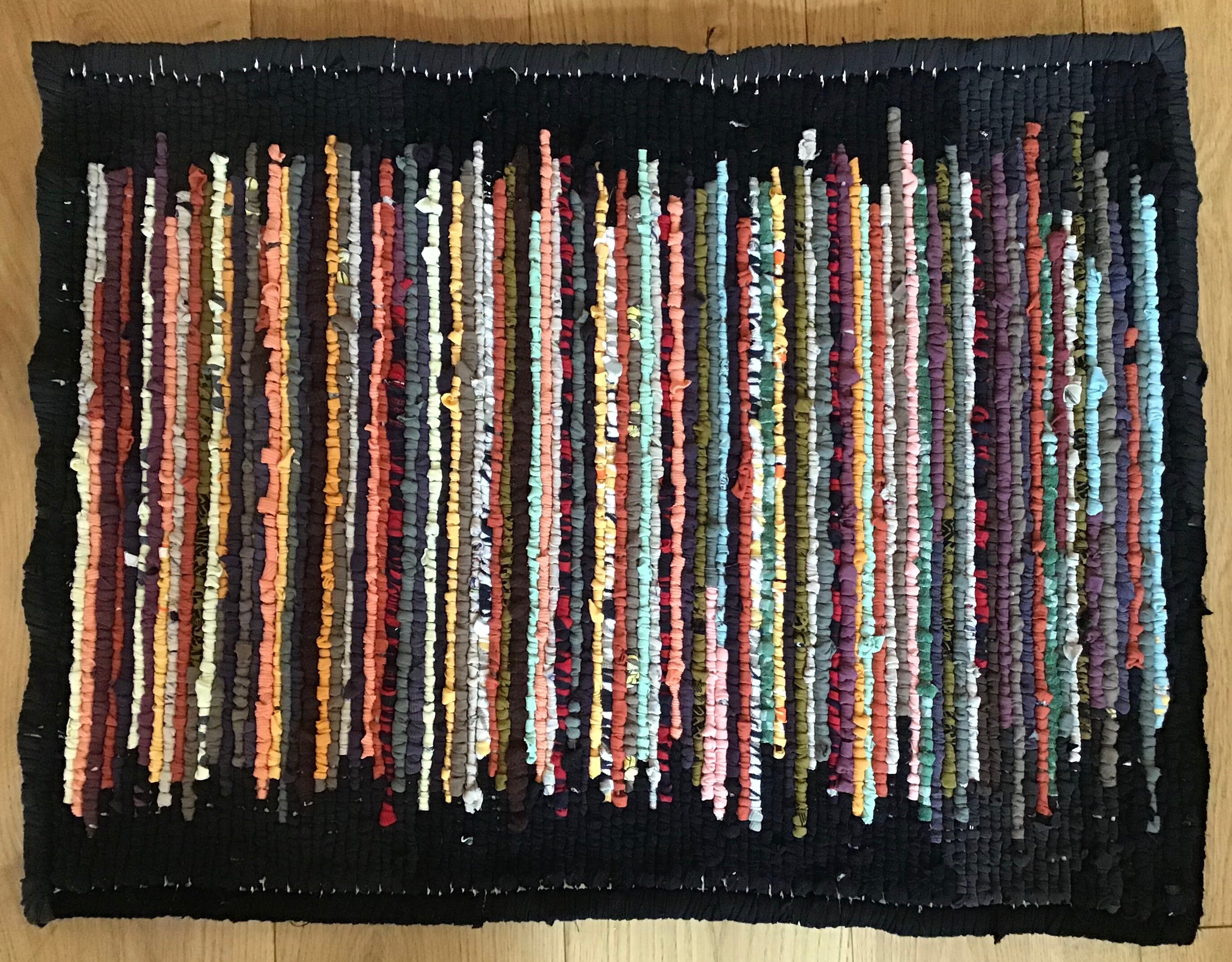 Striped Rag Rug Etsy