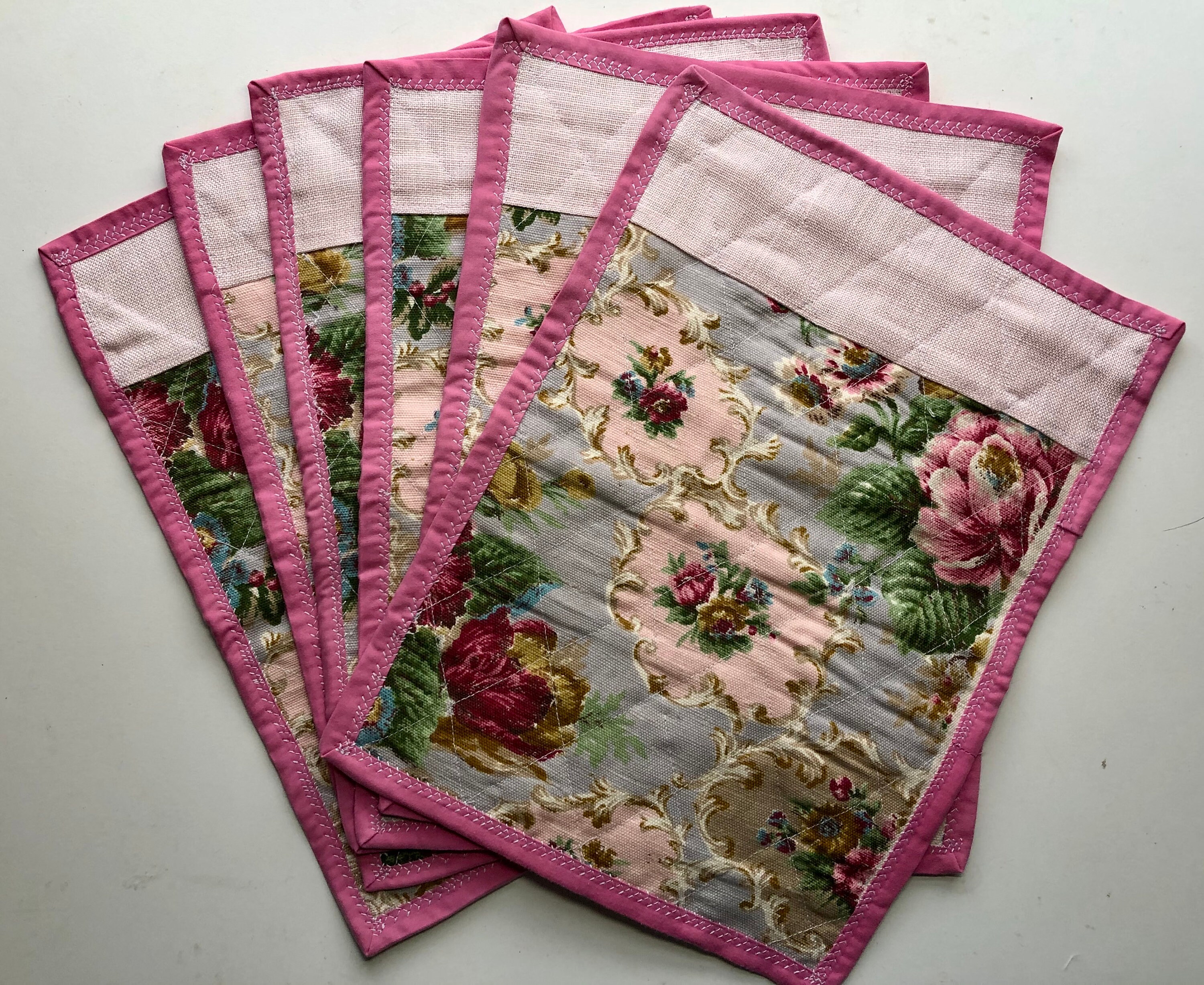 Placemats from recycled fabric Etsy