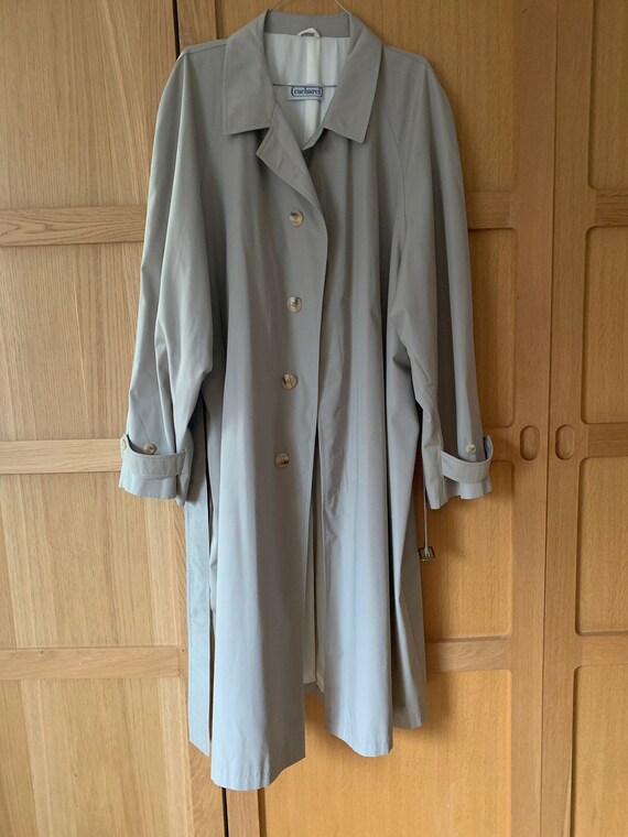 1980's Cacharel mac / trench coat in neutral size