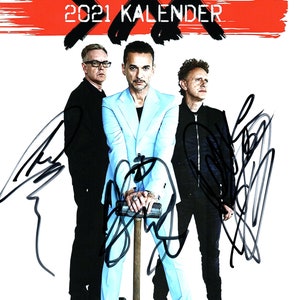Autografo autografo dei Depeche Mode