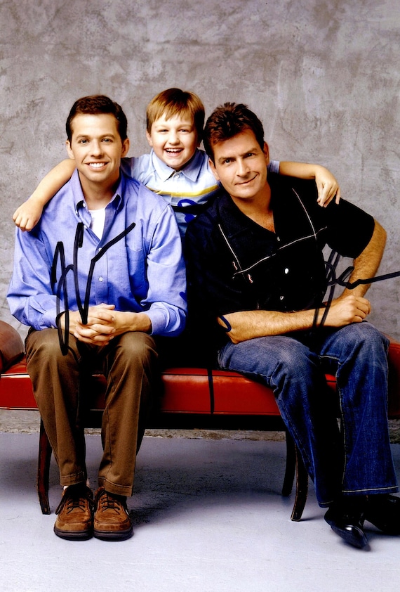 Two and a half men cast autogramm etsy