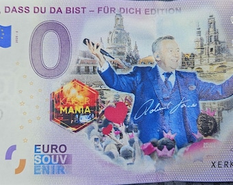 0 Euro note Roland Kaiser Good that you are here - For you Edition XERK 2025-3 Color colored