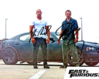 Framed VIN DIESEL / Fast & Furious Authentic Hand-signed Photo