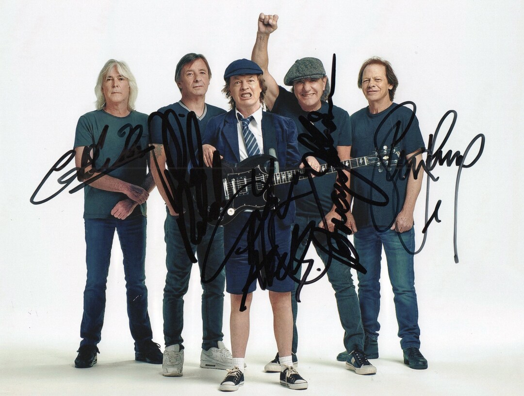 AC/DC Autograph Autograph - Etsy