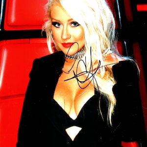 Christina Aguilera autograph