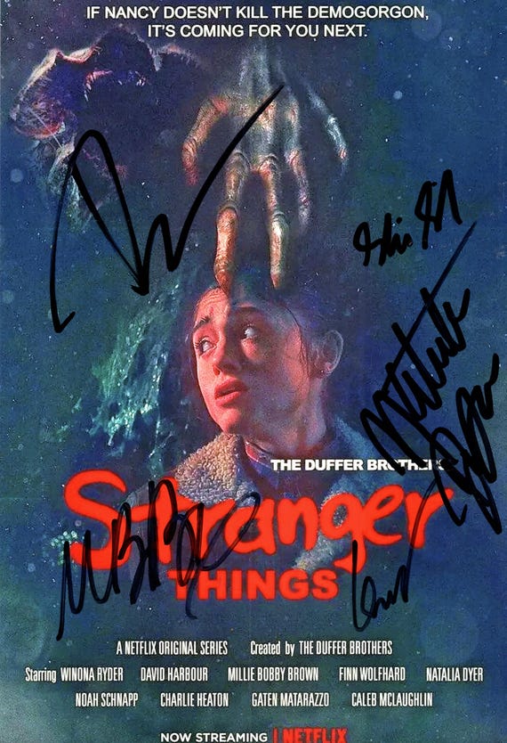 直筆サイン】ストレンジャー・シングス ケイレブ・マクラフリン サイン