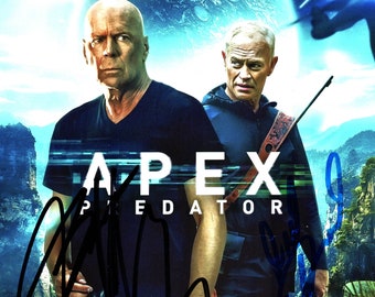 Apex Predator Cast Autograph Bruce Willis Neal Mcdonough