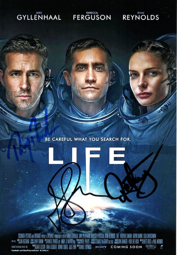 Ryan Reynolds, Jake Gyllenhaal and Rebecca Ferguson Autograph