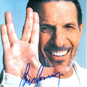 Leonard Nimoy Autogramm Star Trek