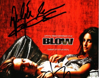 Blow Cast Autograph Johnny Depp Penelope Cruz