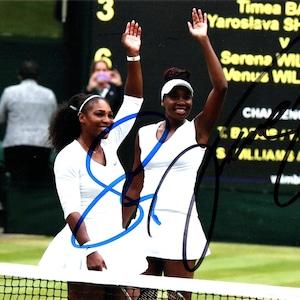 Venus and Serena Williams autograph
