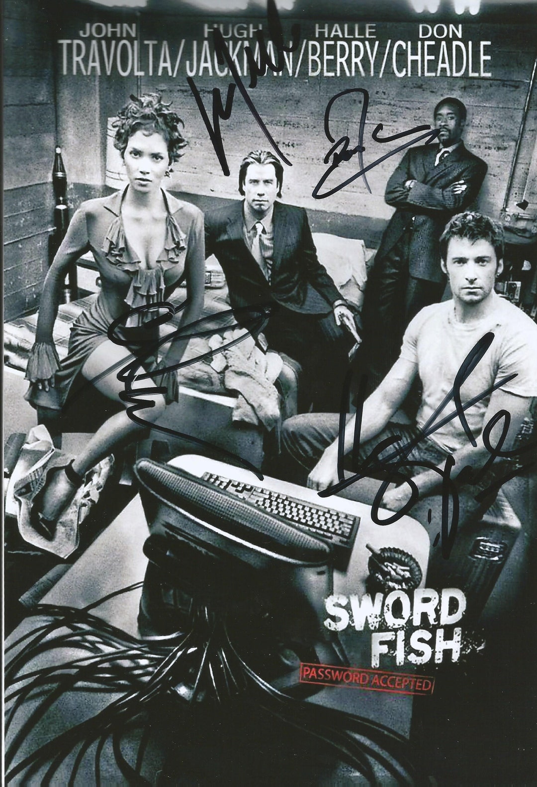 Password Swordfish Cast Autograph Autograph Etsy