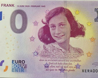 0 Euro note Anne Frank XERA 2023-1