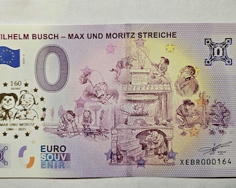 0 Euro note Wilhelm Busch - Max and Moritz Pranks Gold Edition XEBR 2024-2