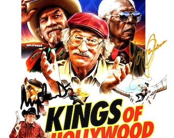 Kings of Hollywood Cast Autograph Morgan Freeman Robert De Niro Tommy Lee Jones