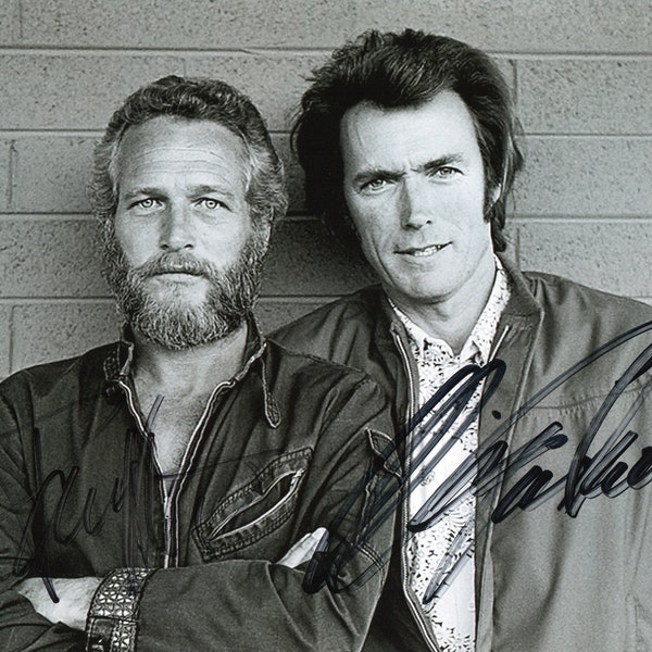 Autógrafo de Clint Eastwood y Paul Newman