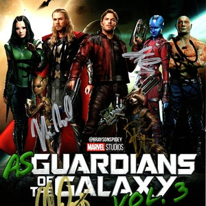 Guardians of the Galaxy Cast Autograph