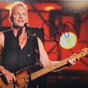 Sting autograph