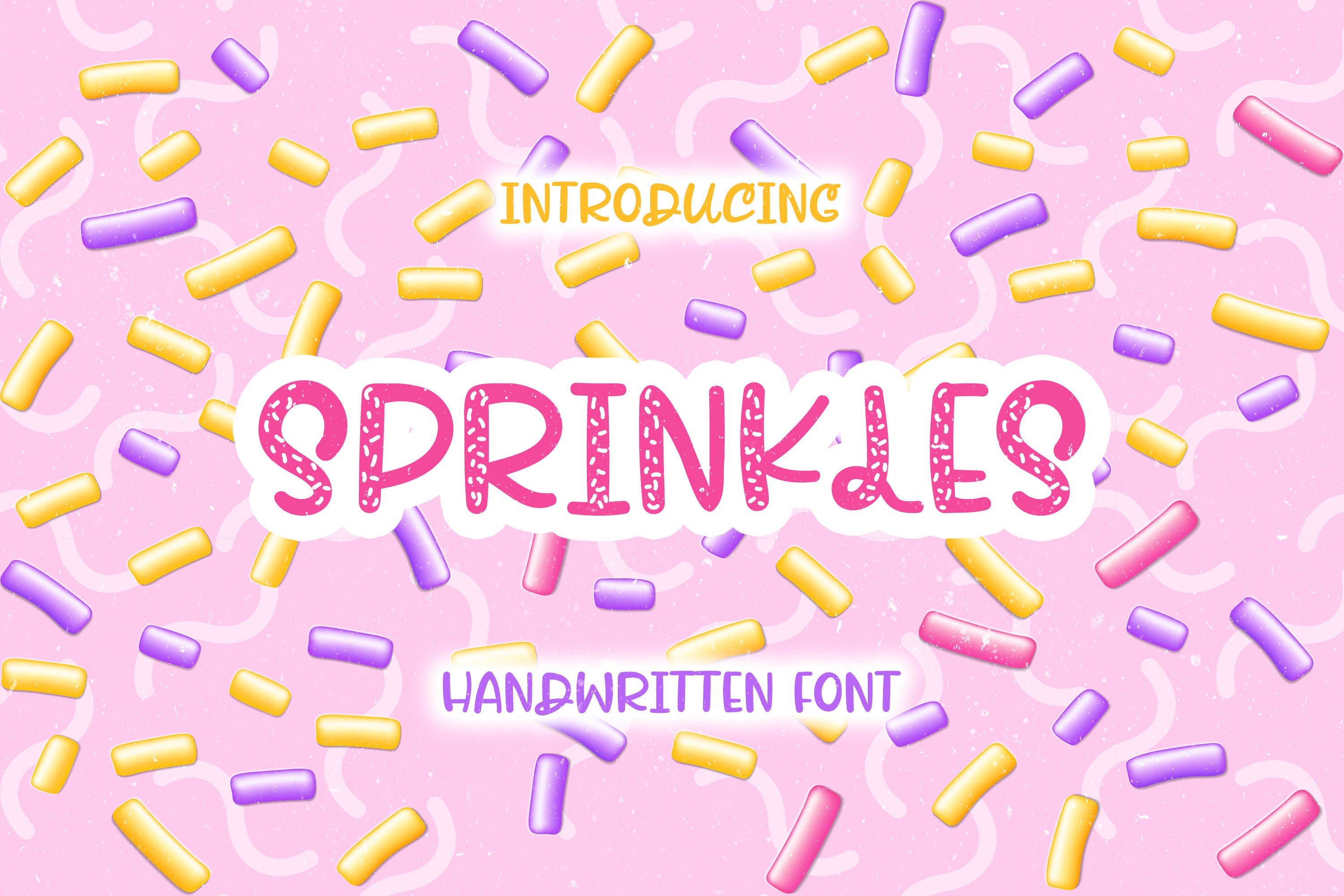 Sprinkles Fun Handwritten font Script Font Handwritten Etsy