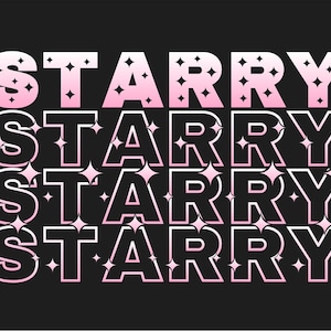 Starry Stacked Font | Fonte decorativa, fonte elegante, fonte estilosa, fonte celestial, fonte sonhadora, fonte de fantasia, fonte única
