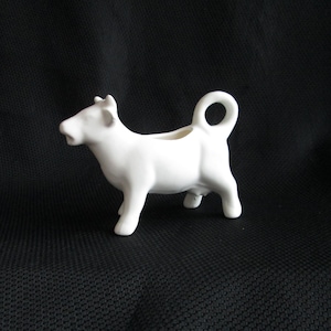 Cow Cream Pitcher Ceramic Small White
