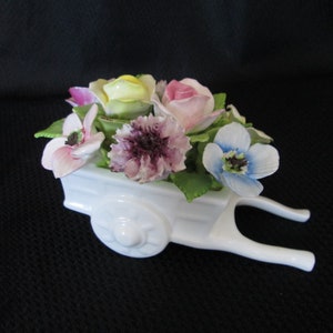 Cognac Blumenwagen Vintage