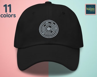 UFO Crop Circle Embroidered Cap, Alien Embroidered Dad hat, Conspiracy Gifts, Crop Formation, Corn Circle Baseball Cap For Him and Her