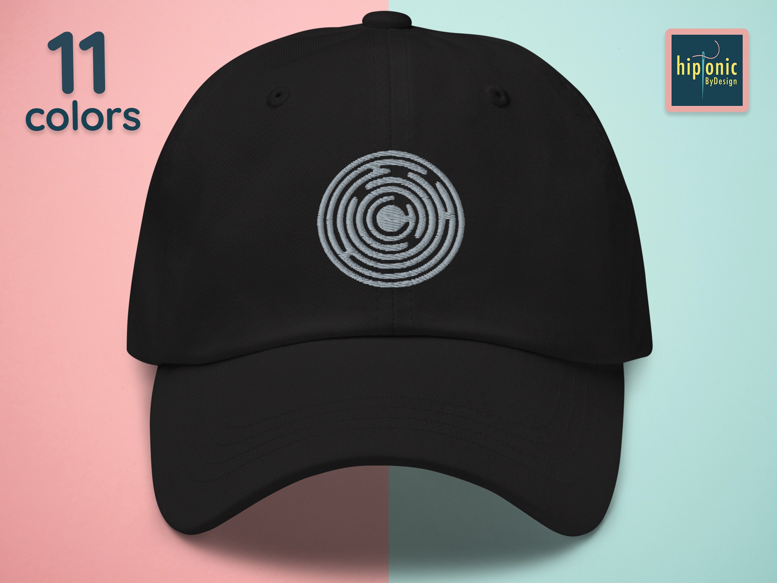 Crop Circle SnapBack ? UFO Crop Circle Embroidered Cap, Alien Embroidered Dad Hat  main image 3
