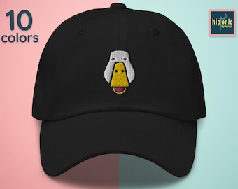 Goose Embroidered Dad hat, Geese Lover Gift Hat, Cute Silly Waterfowl Baseball Cap for Him & Her, Funny Goose Pet Gifts, Hat for Women + Men