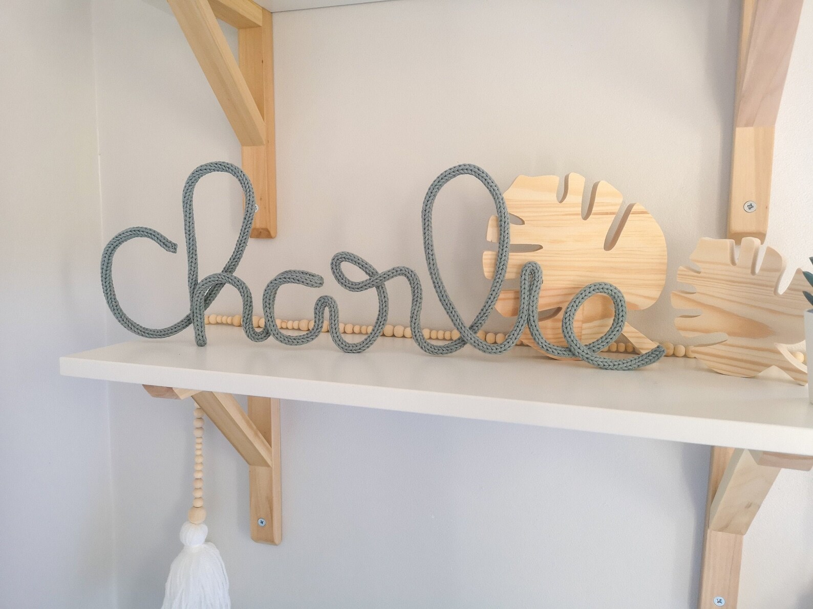 CUSTOM Name wool word sign tricotin wool sign wool word Etsy