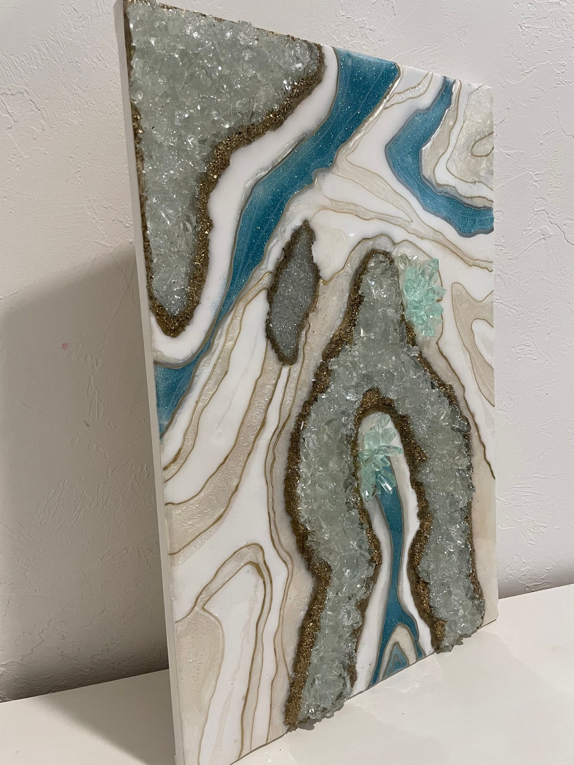 Epoxy Resin Geode Art Epoxy Resin Art Round Resin Geode Art Etsy