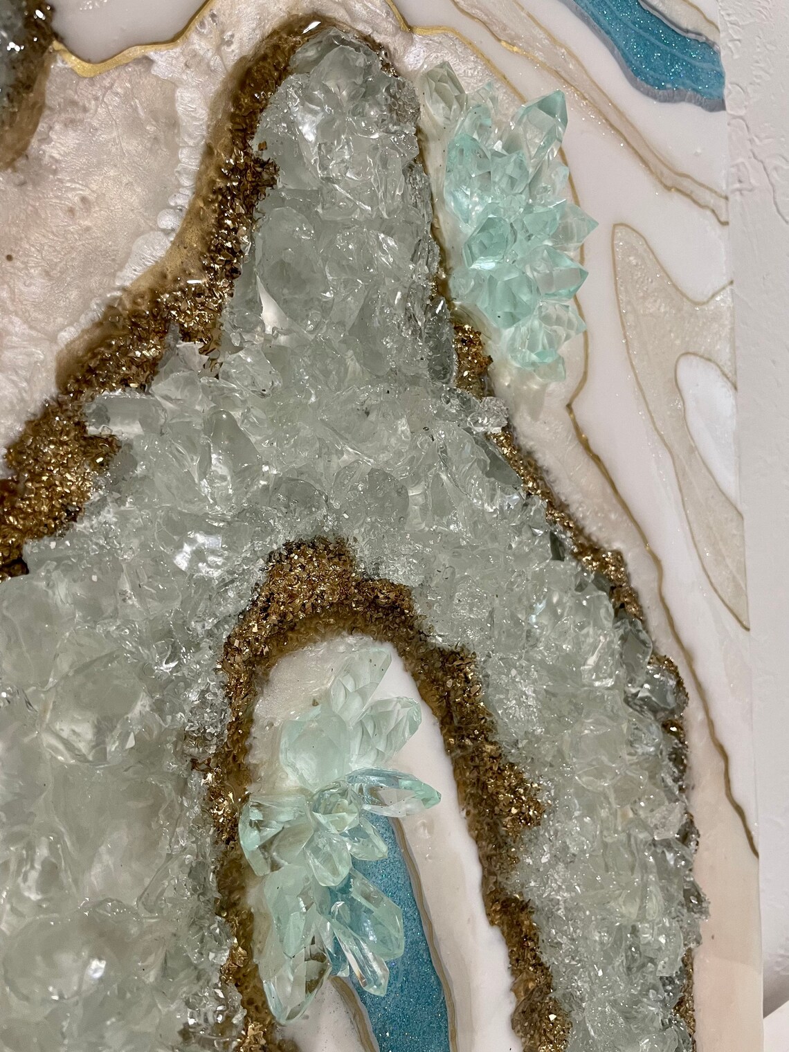 Epoxy Resin Geode Art Epoxy Resin Art Round Resin Geode Art Etsy