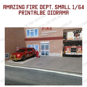 Amazing Fire Dept. Small 1/64 Printable Diorama