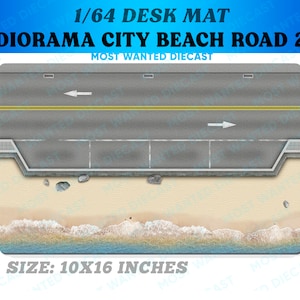 Desk Diorama City Beach Road 2 - Etsy
