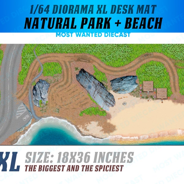 Beach Road Natural Park 1/64 Desk Mat