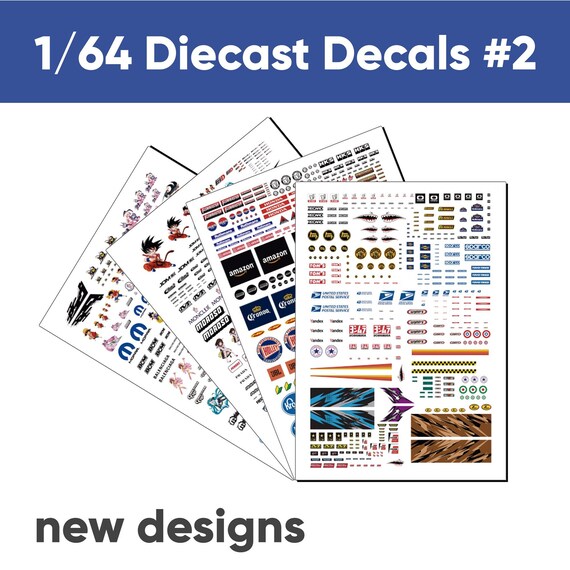 1/64 Decals Digital Files to Print on A4 Water Slide Paper 2 | Etsy