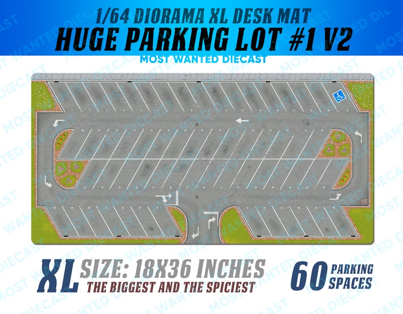 1/64 Diorama XL Parking Lot Without Burnout - Etsy