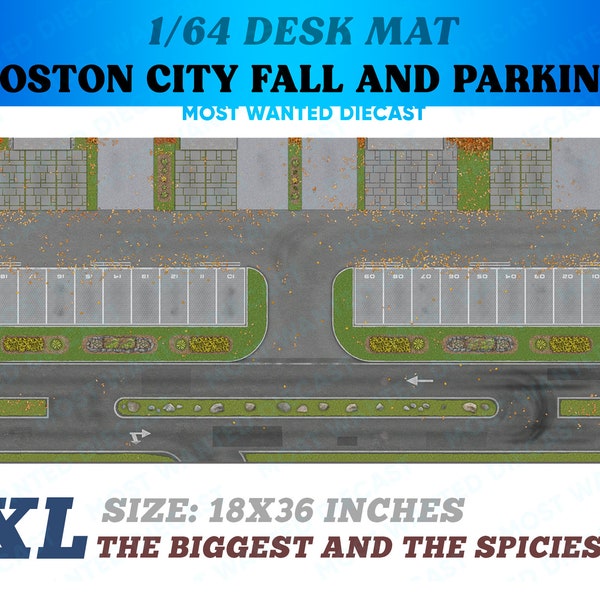Boston City Fall and Parking 1/64 Mat Diorama