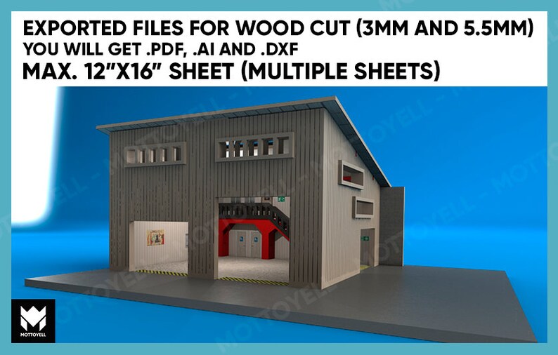 Laser Cut Diorama 1 Digital Files DIY 1/64 Etsy