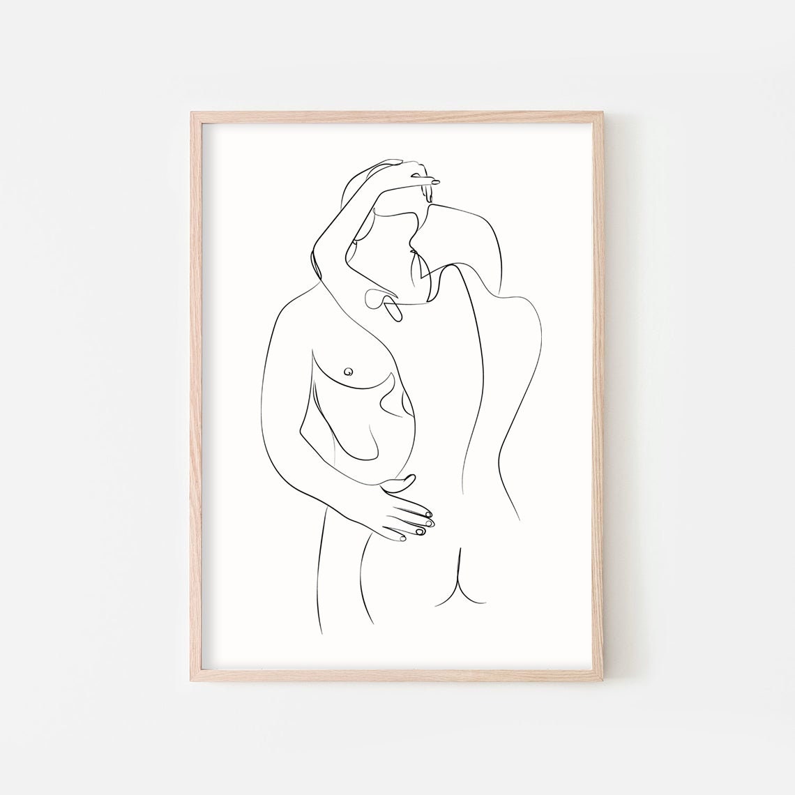 Nude Line Drawing Erotic Art Print Nude Prints Booty Print