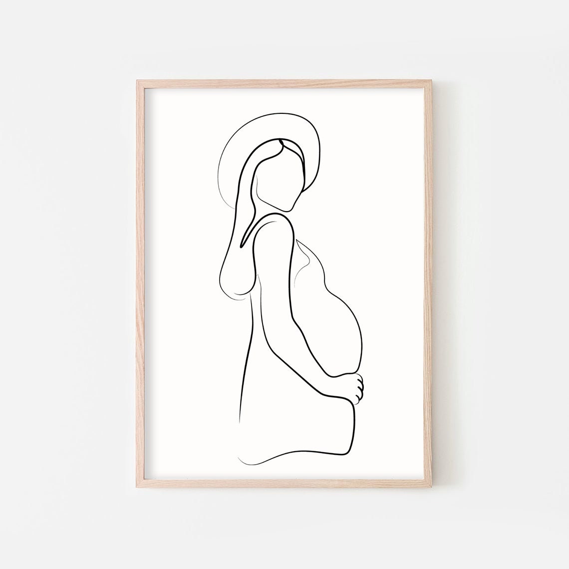 Impresión De Arte Embarazada Arte Del Embarazo Impresión De - Etsy España