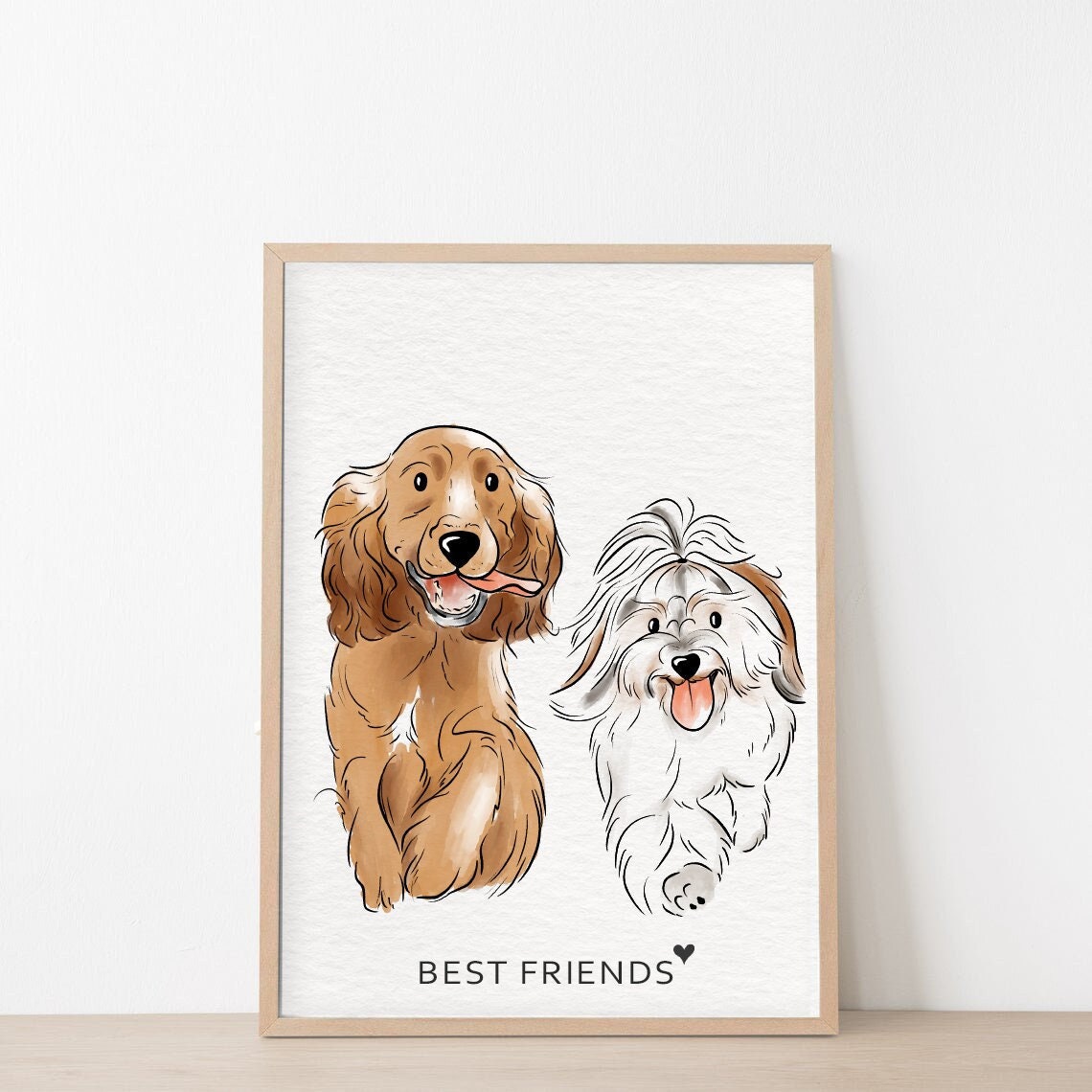 Custom Watercolor Pet Portrait, Mini Pet Portrait, Dog Painting, Watercolor Illustration, Dog Portraits from Photos,