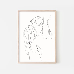 Abstract Couple Line Art Abstract Love Wall Art Kiss Line Art Couple Hug Wall Print Kissing Line Drawing Minimalist Love Art Romantic Print
