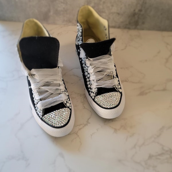 Bling Chuck Taylors - Etsy