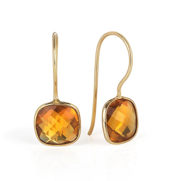 Citrine Earrings - Etsy